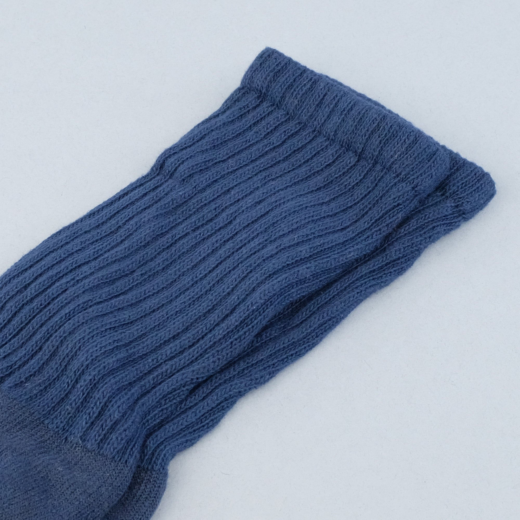 Retro Solid Sock - Blue