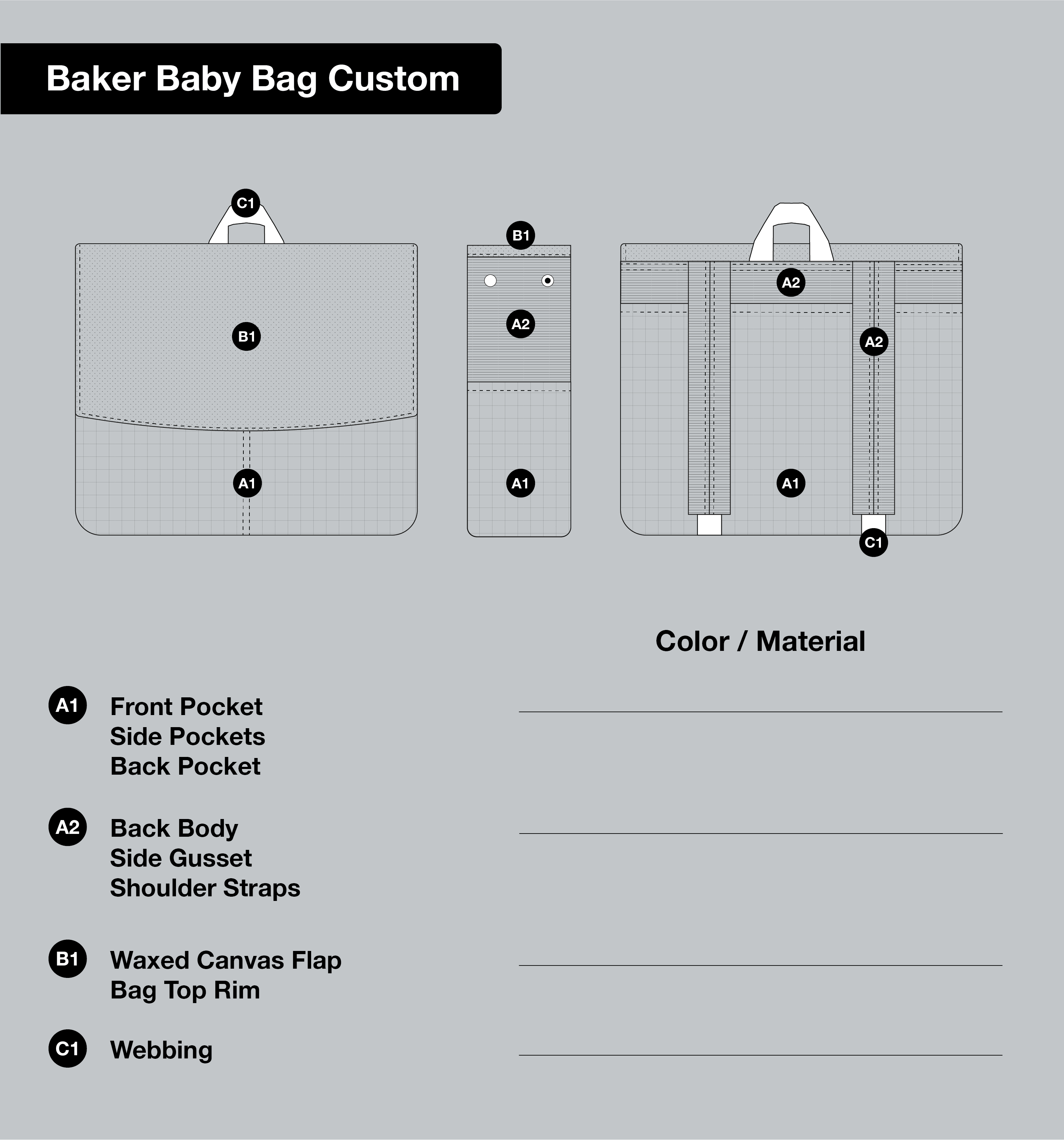 Baker Baby Bag Custom