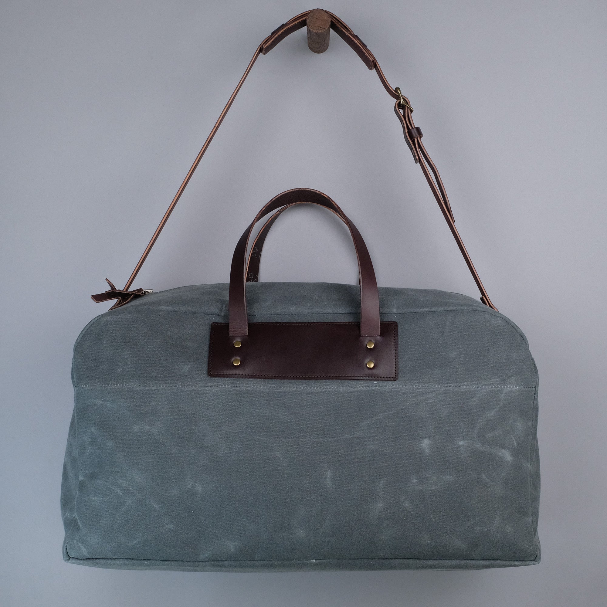 Large waxed discount canvas duffle bag