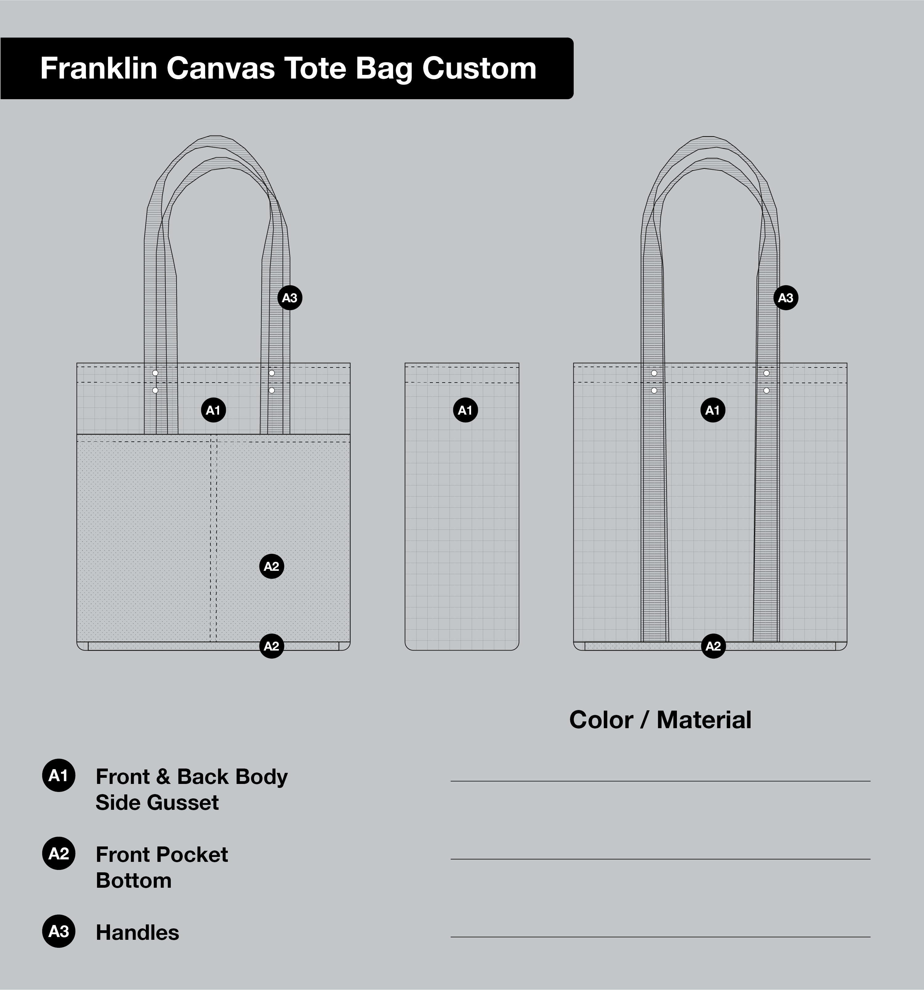 Franklin Canvas Tote Bag Custom