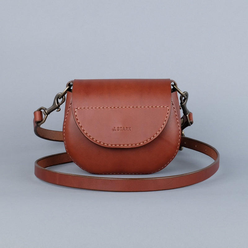 Handmade Leather Crossbody Day Bag With Zipper — Stitch & Rivet