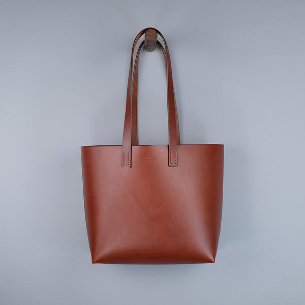 Penrose Tote Bag - Long Handles in Medium Brown Bridle Leather – J. Stark –  Made in USA